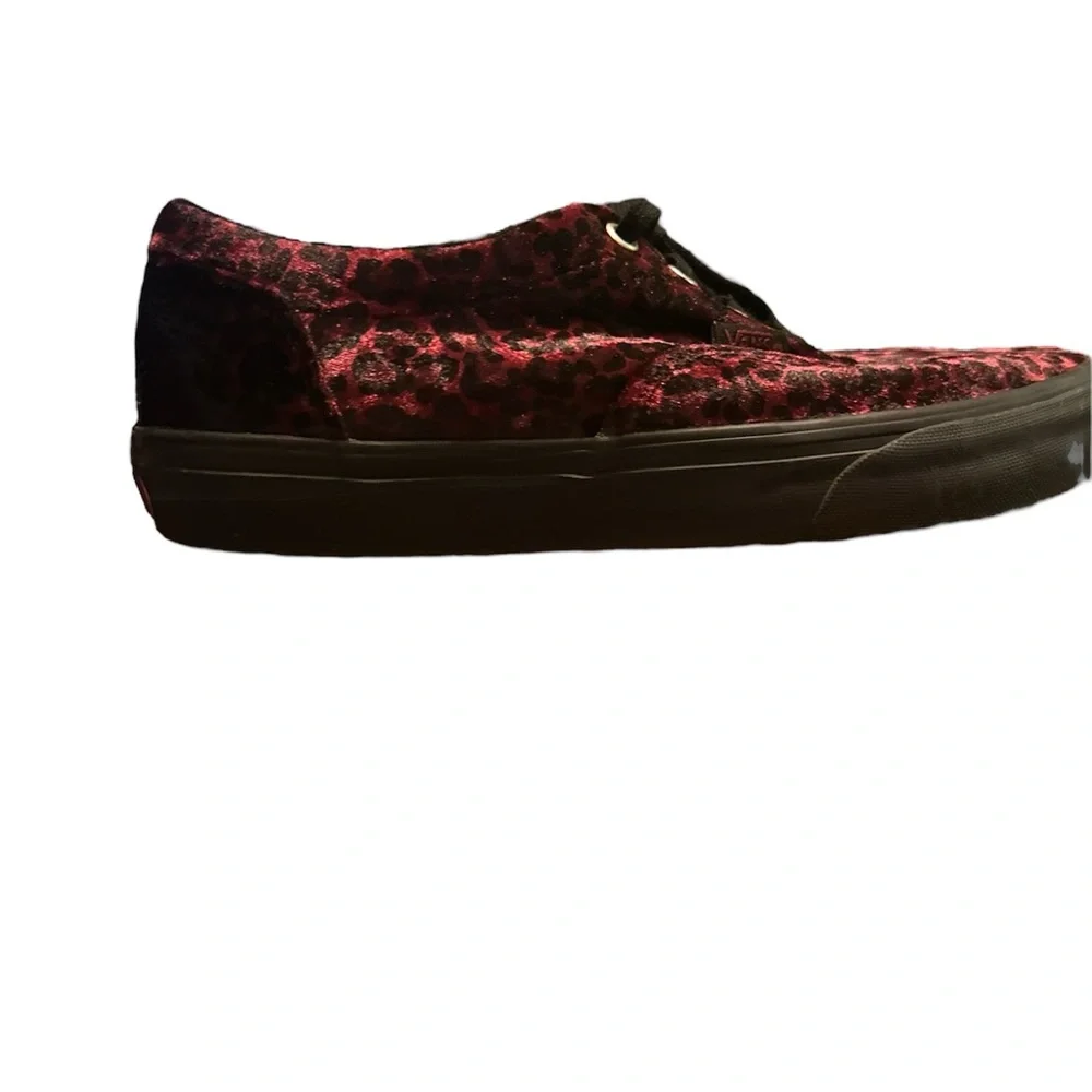 Vans Maroon and black velvet - Picture 2 of 4
